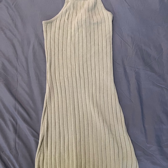 Lulus It's a Trend Light Green Ribbed Knit Halter Sweater Dress - Picture 8 of 9